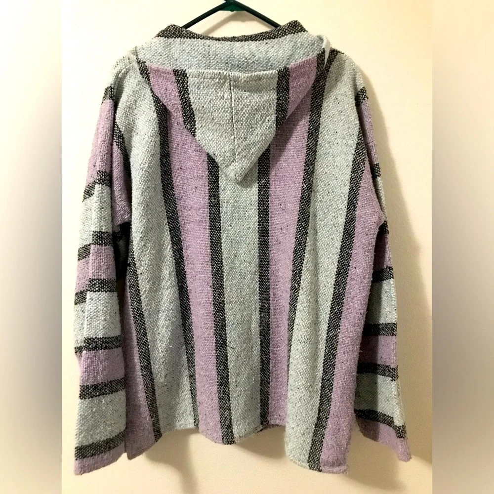 Señor Lopez Vintage 90’s Women’s Striped Pull Over Beach Hoodie